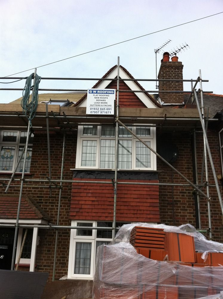 Full re-roof in progress