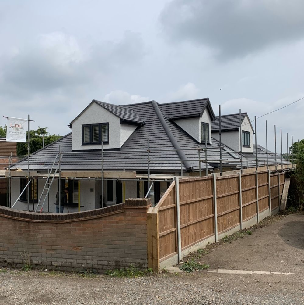 New tiled roof