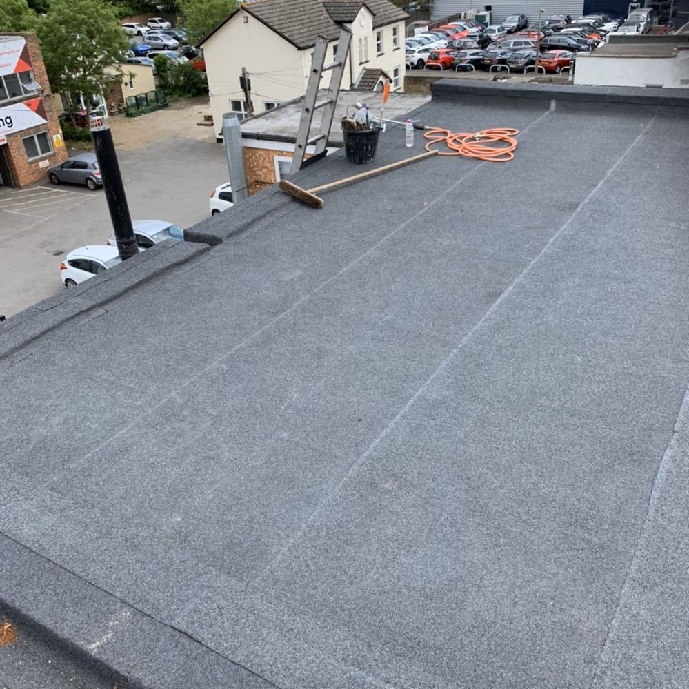 Commercial flat roof